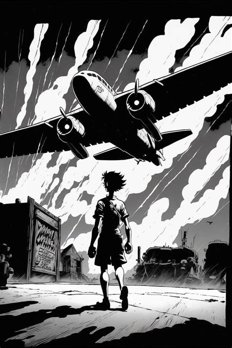 On an Airplane Manga .